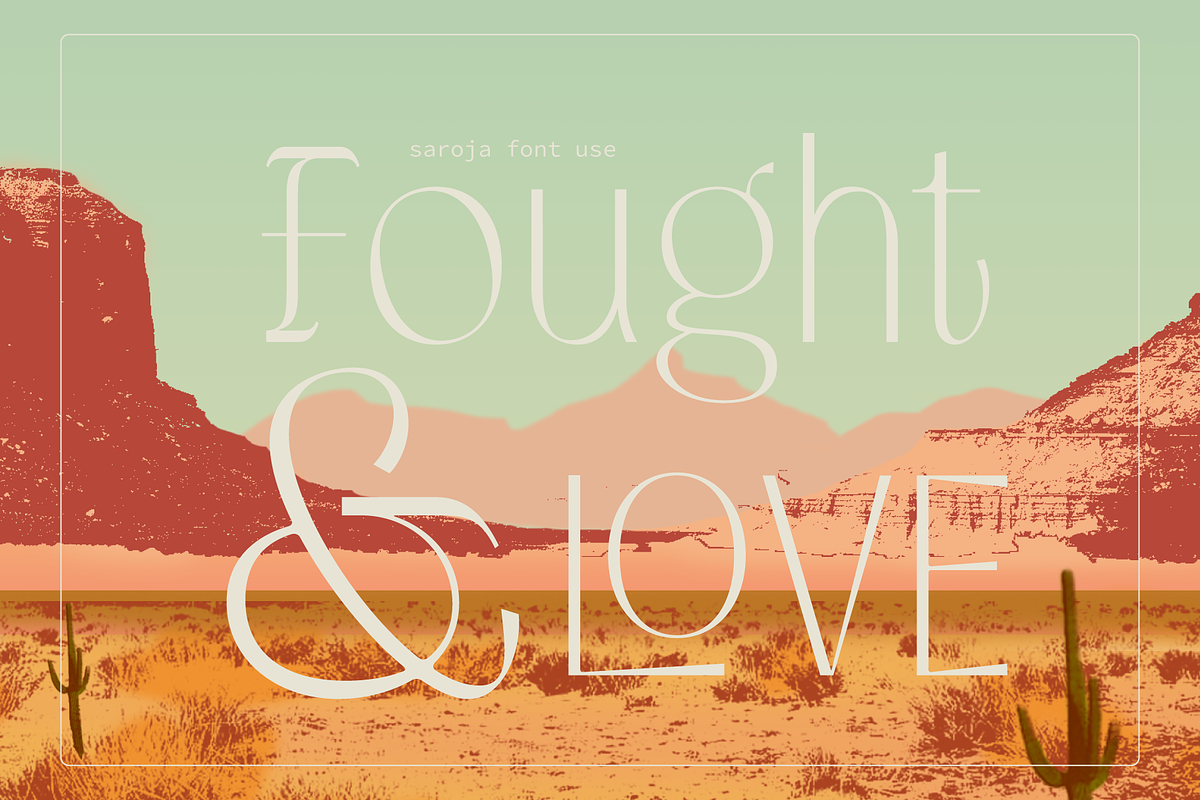 The Saroja | Aesthetic Font, a Sans Serif Font by Jolicia Type (Photo 2 of 11)