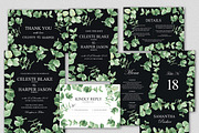 Eucalyptus Greens Wedding Suite, an Invitation Template by HannaSymo (Thumbnail 8 of 14)
