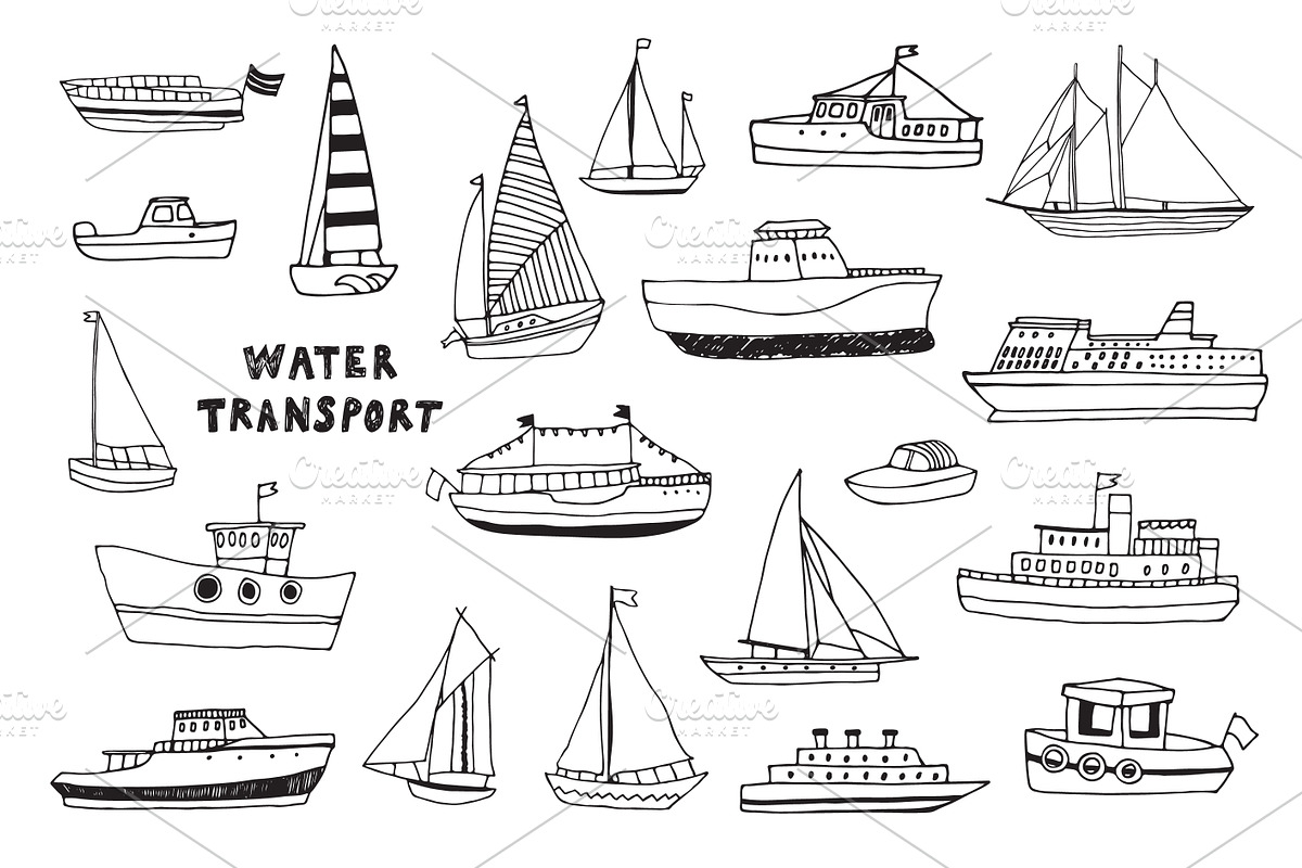 Water Transport, a Pattern Graphic by GooseFrol (Photo 3 of 10)