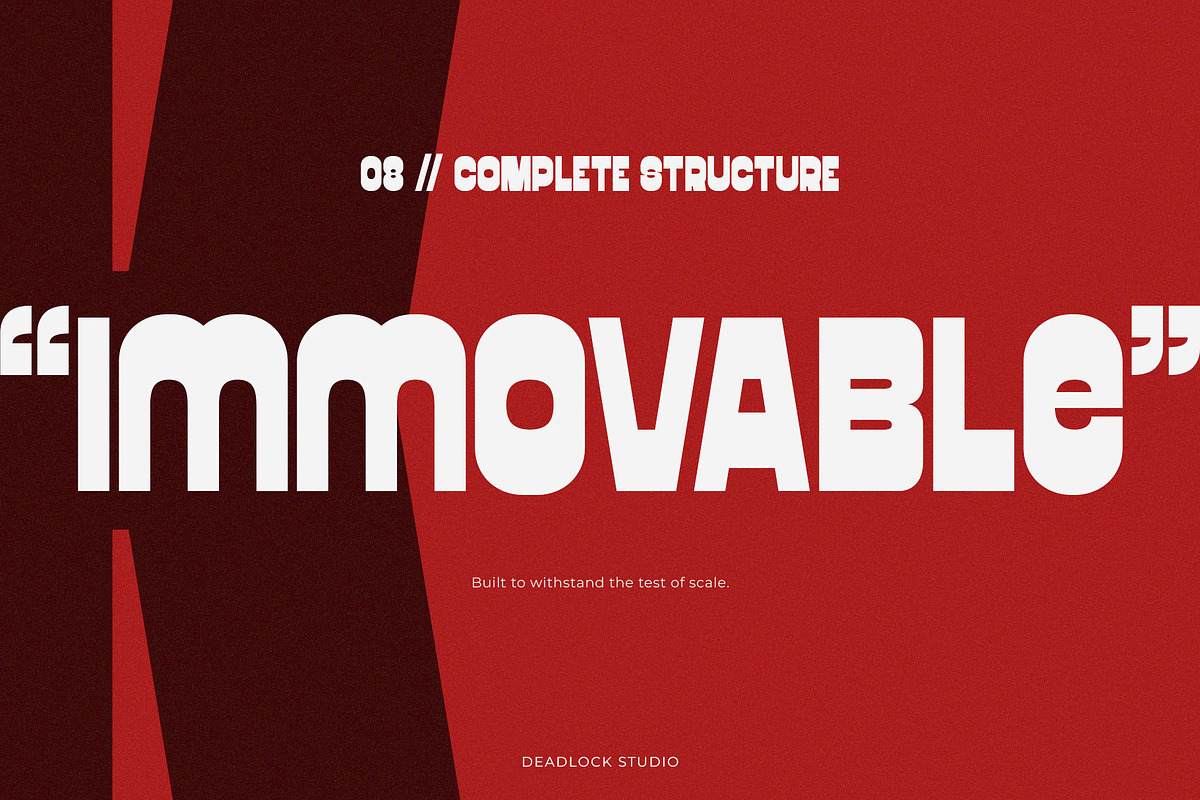 Bulwark, a Sans Serif Font by deadlock studio (Photo 8 of 14)