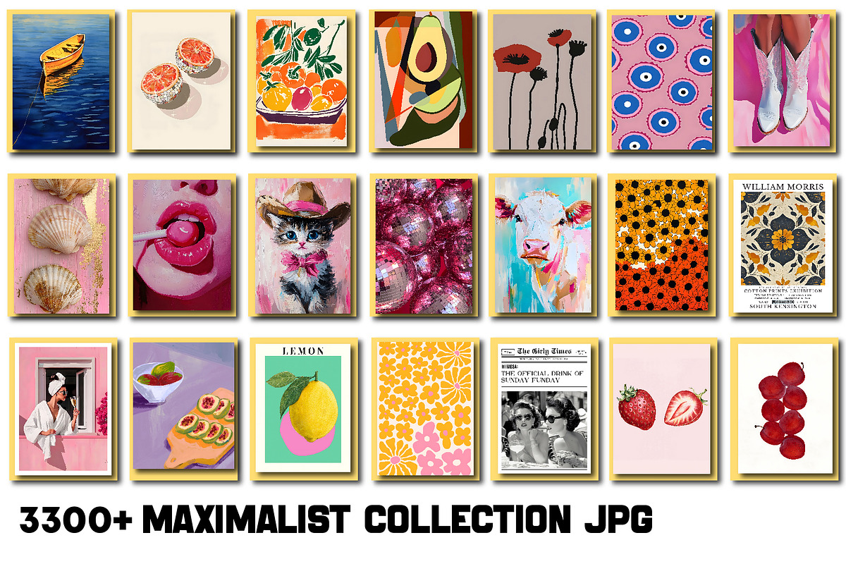Maximalist Wall Art Collection, a Wallpaper Photo by Chipshpow Graphics (Photo 6 of 8)