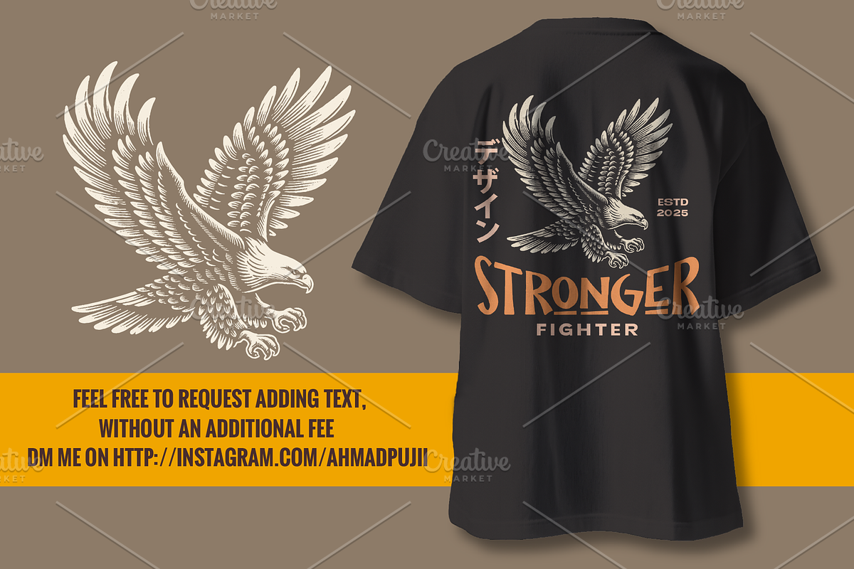 Vintage Hand-Drawn Eagle Designs, an Animal Illustration by devastd (Photo 8 of 8)