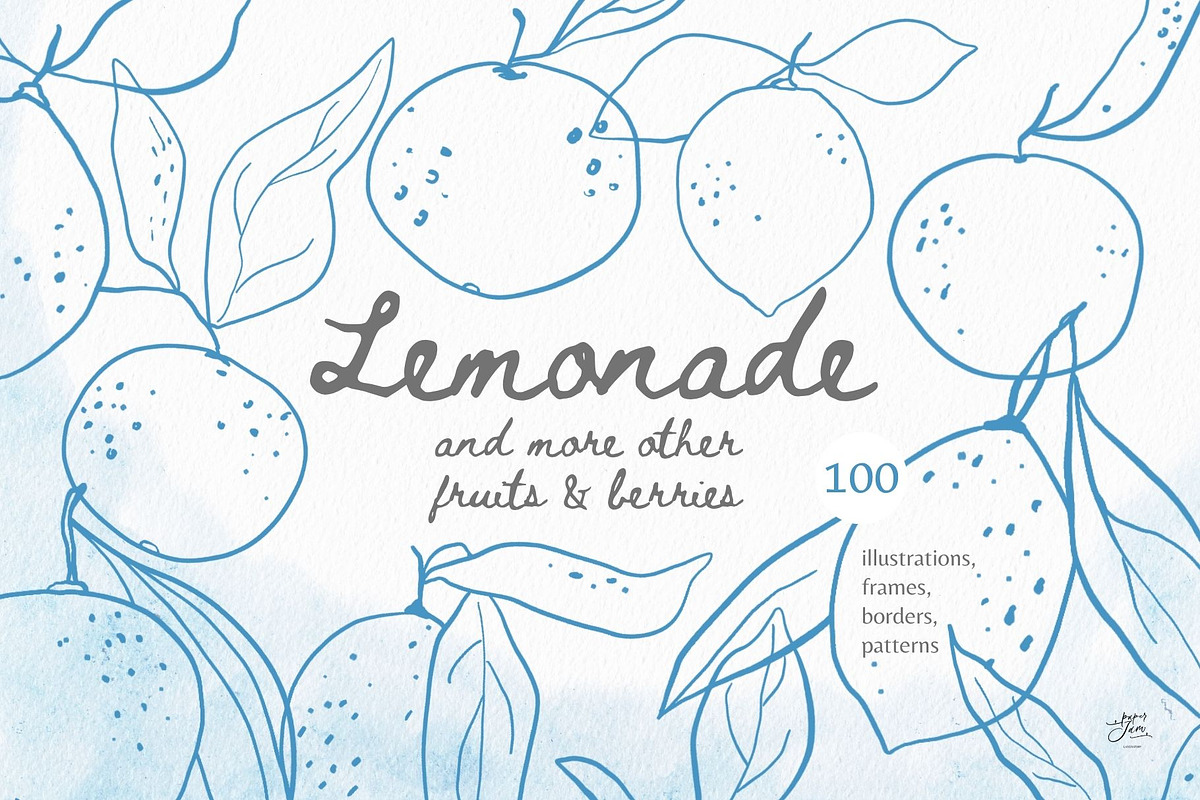 Lemonade. Whimsical illustrations, an Illustration by PaperJamLab (Photo 1 of 10)