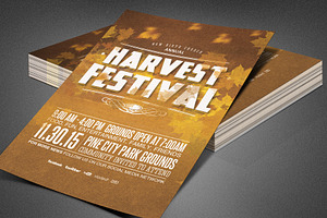 Harvest Festival Church Flyer