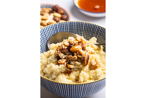 Millet porridge with mixed nuts, a Food & Drink Photo by MAnuta