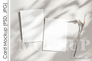 Card Mockup PSD JPG, a Print Template by VNmockup