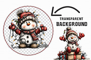 Quirky Snowman Boy Clipart, an Illustration by Libby Wishes (Thumbnail 2 of 6)
