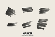 20 Marker Photoshop Brushes, a Brush Add-On by AB-TheDesigner (Thumbnail 2 of 4)