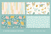 Easter seamless patterns, a Pattern Graphic by Nadia Grapes (Thumbnail 3 of 5)