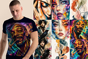 64 Fashionable Vibrant Tshirt Design, an Object Graphic by Miyaji75 (Thumbnail 3 of 7)