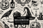 Vector Halloween sketches & designs, a Seasonal Illustration by Yevheniia (Thumbnail 1 of 10)
