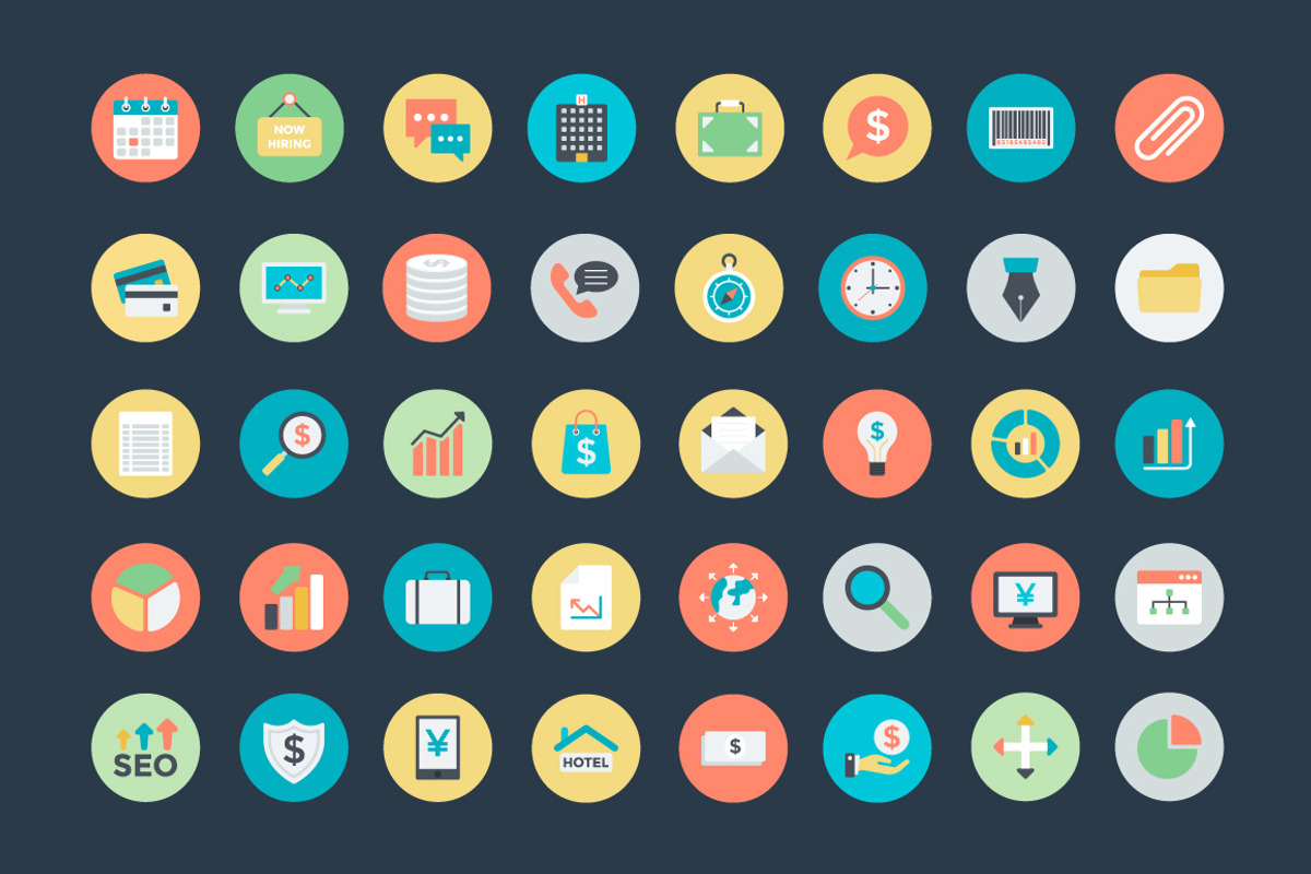 150+ Flat Business Vector Icons, a Duotone Icon by Vectors Market (Photo 2 of 5)