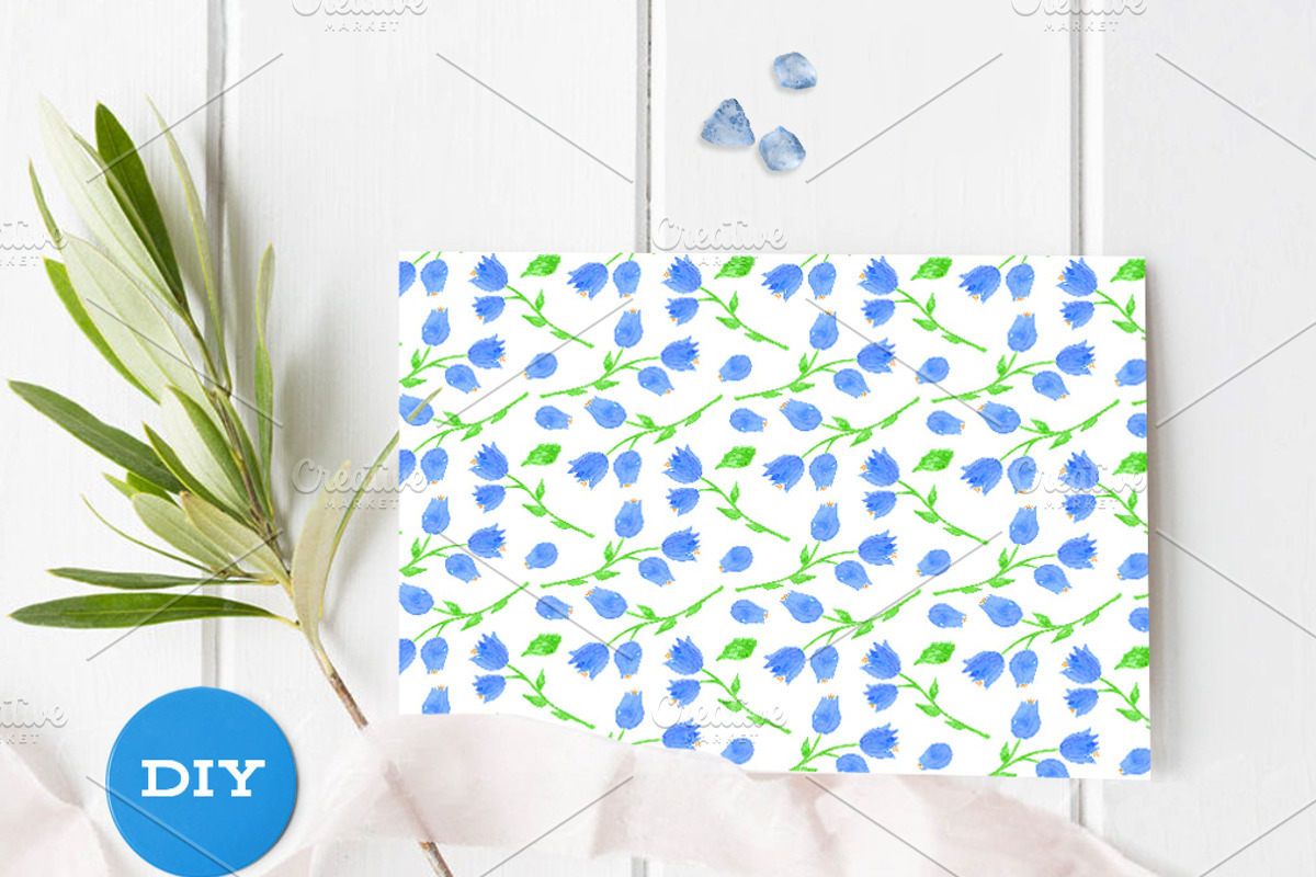 Bellflower Watercolor Wedding Suite, a Stationery Template by Love Design (Photo 14 of 15)
