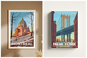 Travel Posters. Mega Bundle., a Decorative Illustration by Red Monkey (Thumbnail 17 of 20)