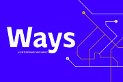 Ways, a Sans Serif Font by Fontfabric (Thumbnail 1 of 10)