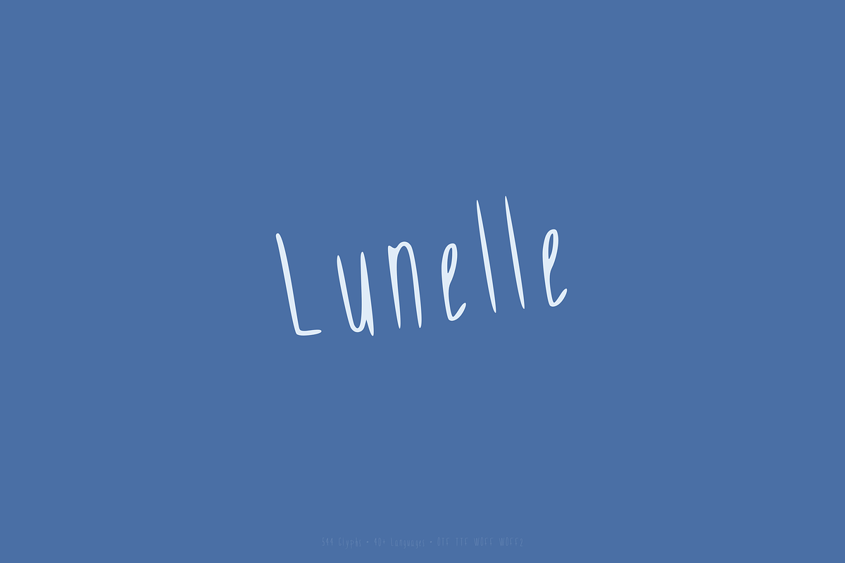 Lunelle – A Light Handwritten Font, a Handwritten Font by Lettra Studio (Photo 16 of 16)