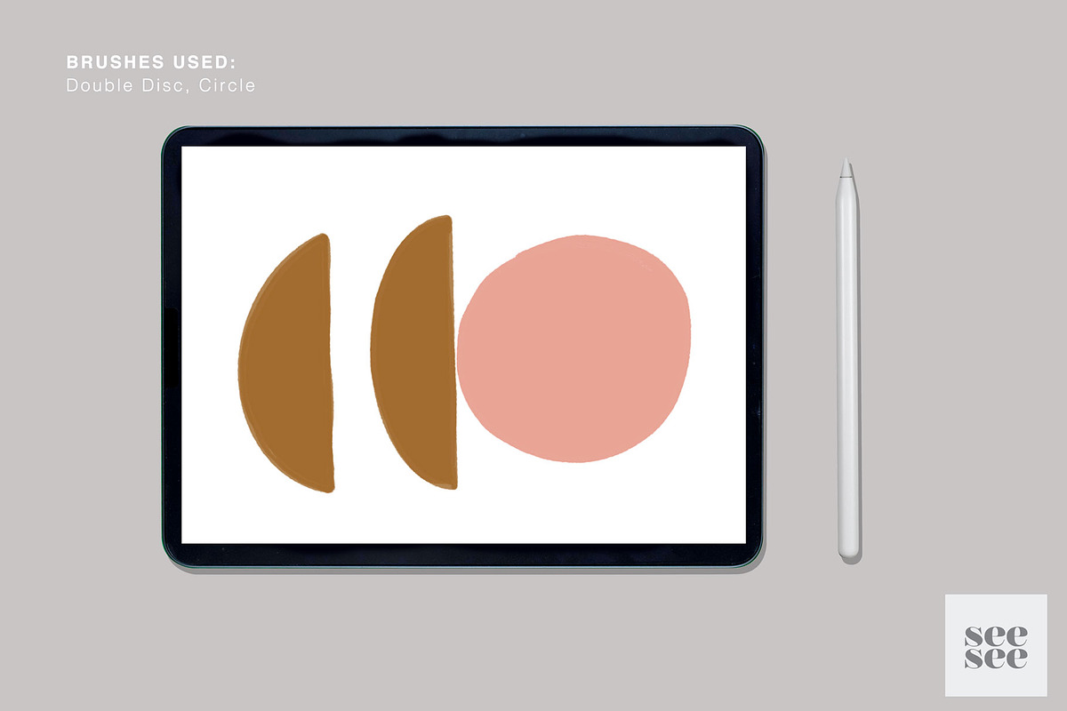 Procreate Mid Century Modern Brushes, a Brush Add-On by CC CREATIVE CO (Photo 5 of 17)