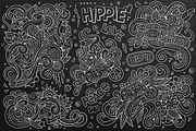 Hippie Doodles Designs Big Set, a Decorative Illustration by BALABOLKA (Thumbnail 9 of 10)
