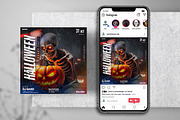 Halloween - Instagram Flyer Template, a Social Media Template by PixelsDesign (Thumbnail 1 of 2)