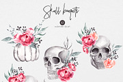 Day of The Dead. Watercolor Clipart, an Illustration by YuliyaArtGarden (Thumbnail 4 of 6)