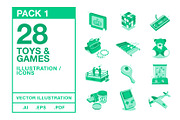 Toys & Games Icons #1, a Graphic by Wilsonkjc (Thumbnail 1 of 5)