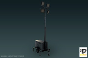 Mobile Lighting Tower, a Cars & Vehicle 3D Model by 3DCaster (Thumbnail 5 of 6)