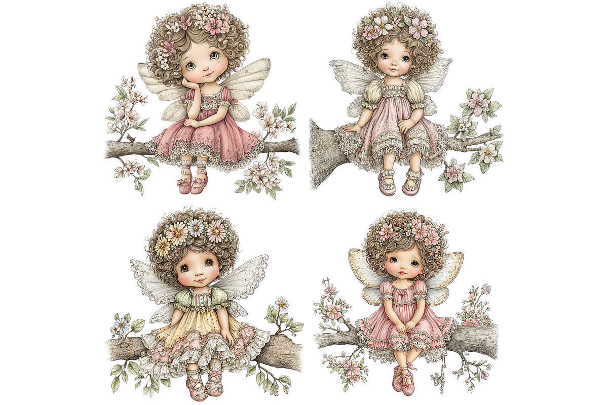 Fairy Girl Clipart PNG, a Seasonal Illustration by Memories By Lea (Photo 5 of 18)