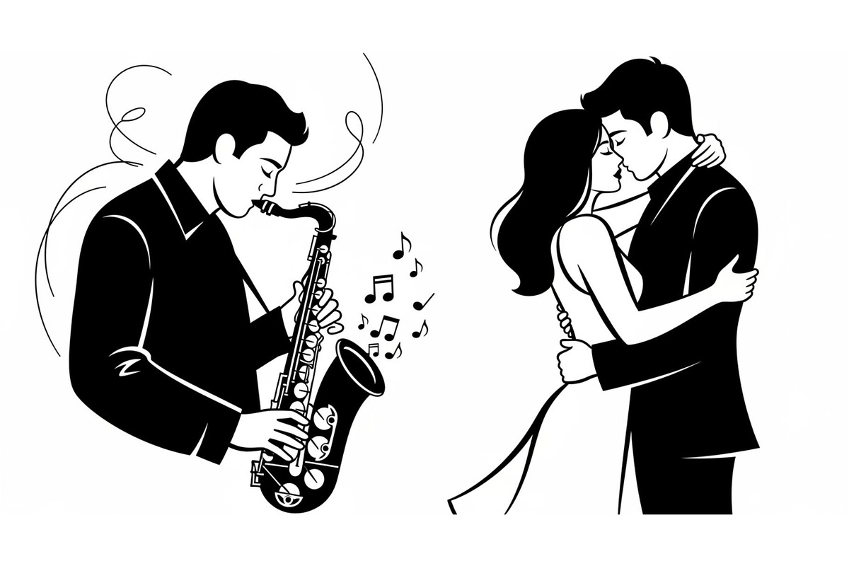 Saxophone Music Love Vector Bundle, an Illustration by Designs_River (Photo 31 of 51)