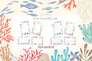 Sea world ,Baby pictures,PNG clipart, a Decorative Illustration by Hello My Print (Thumbnail 6 of 9)