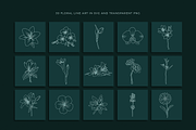 Floral Logo Line Art Set, an Illustration by Rough Edges Supply Co. (Thumbnail 3 of 11)