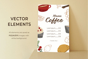 Cafe Coffee Vector Illustrations