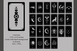 Major Arcana Deck, Tarot Cards.