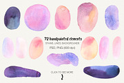 Watercolor Abstract Collection, a Decorative Illustration by Olga Alexeenko (Thumbnail 2 of 8)