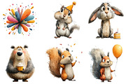 Woodland Birthday Clipart, an Illustration by Sublimation Artist (Thumbnail 7 of 7)