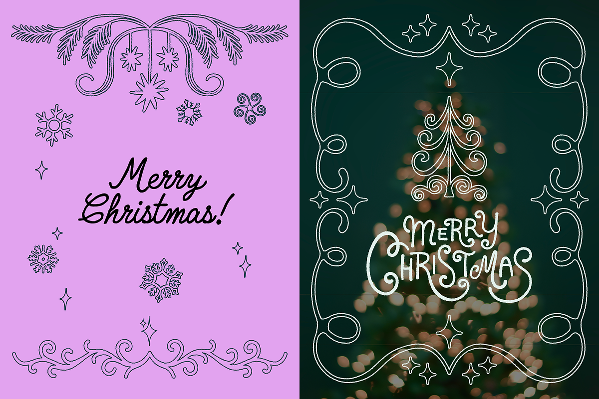 Vector Christmas Flourish Frames, an Object Graphic by venimo (Photo 4 of 13)