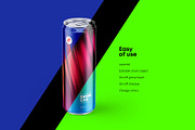 Sleek 355ml Aluminium Can Mockup, a Packaging Mockup by easymock (Thumbnail 3 of 12)