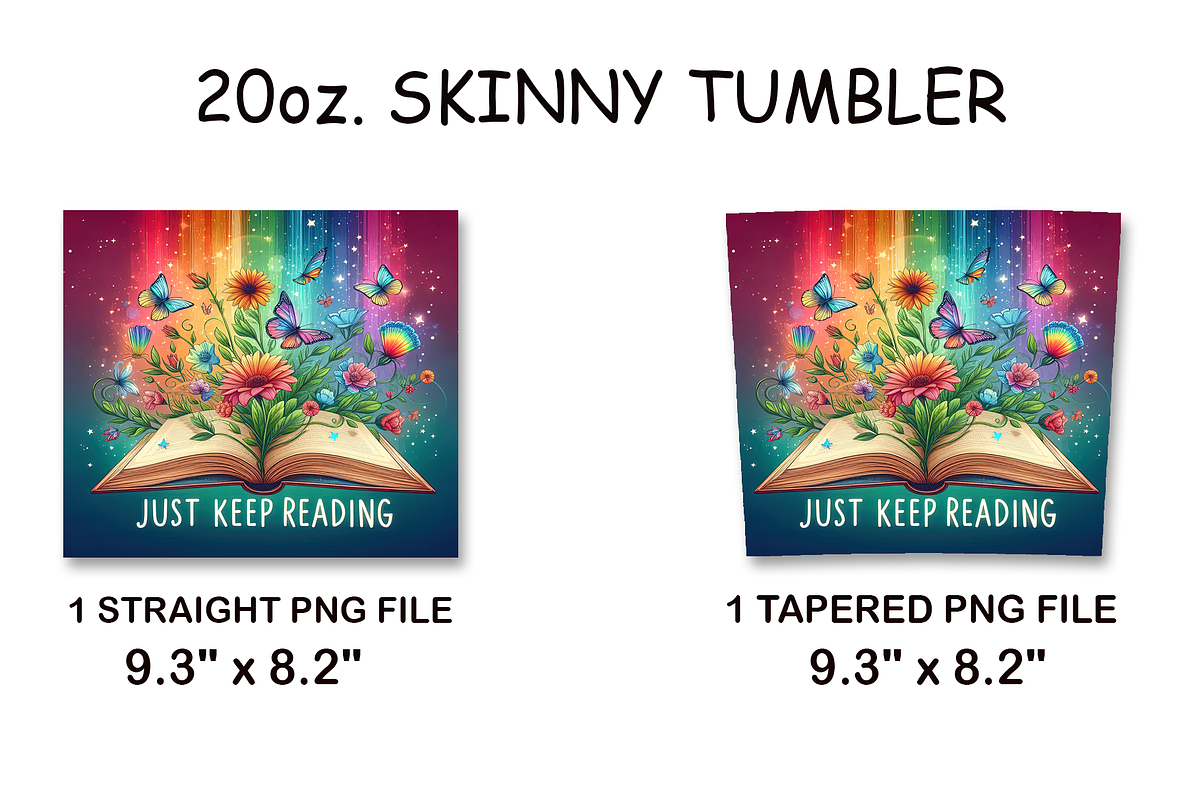 Just Keep Reading Tumbler Wrap PNG, an Arts & Entertainment Photo by LamanAzalea (Photo 2 of 2)