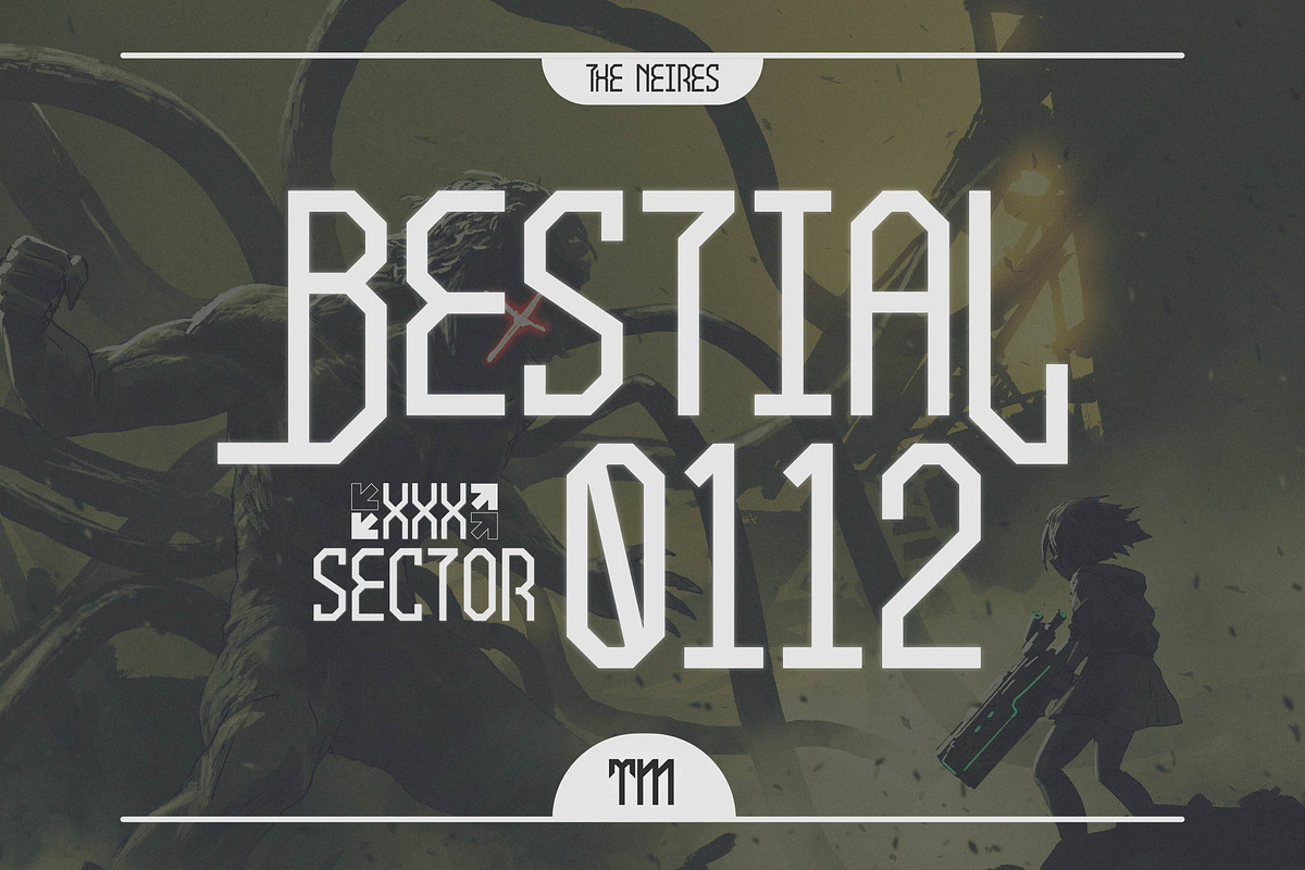 Neires | Cyber Future Font, a Sans Serif Font by Denustudios (Photo 8 of 14)