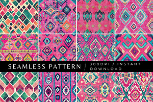 12 Pink Turkish Fabric Patterns