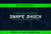 Snape Shock - Strong Display Font, a Font by Snape Design Studio (Thumbnail 1 of 6)
