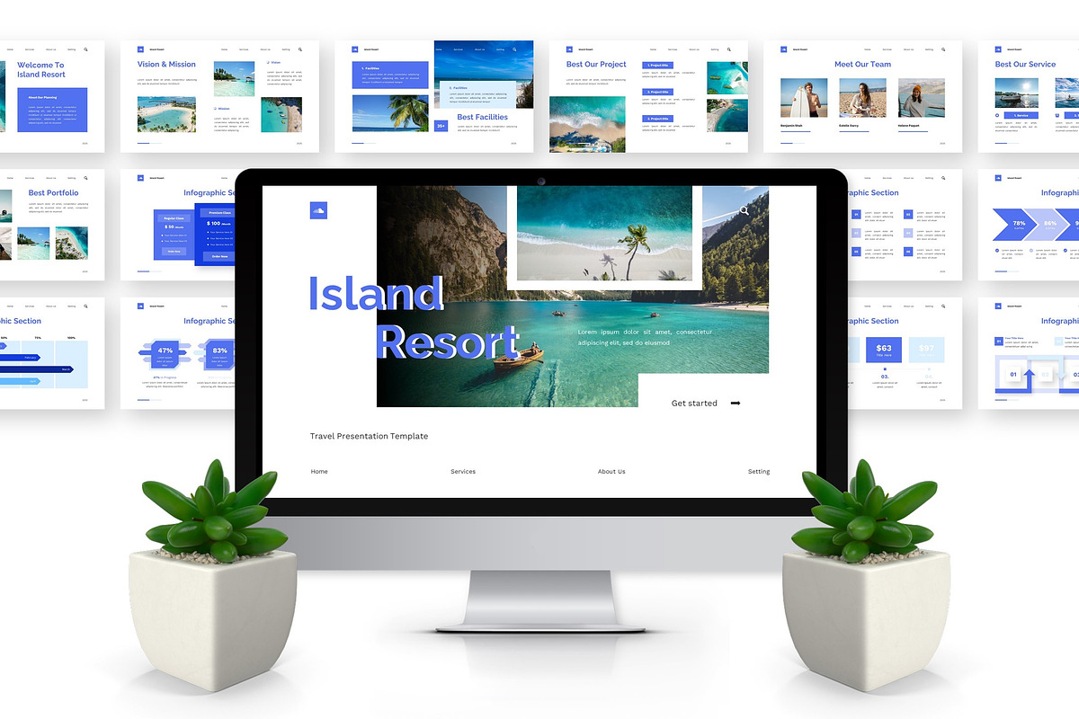 Island Resort - Travel Keynote preview 6