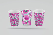 Pink Peonies & Splashes Pattern, a Pattern Graphic by MarynaPetrovska (Thumbnail 4 of 12)
