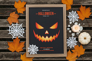 Halloween Picture Frame Mockup, a Product Mockup by Designer Dude