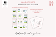 Notion template bundle dashboard, a Templates & Theme by Cate Creates (Thumbnail 3 of 12)