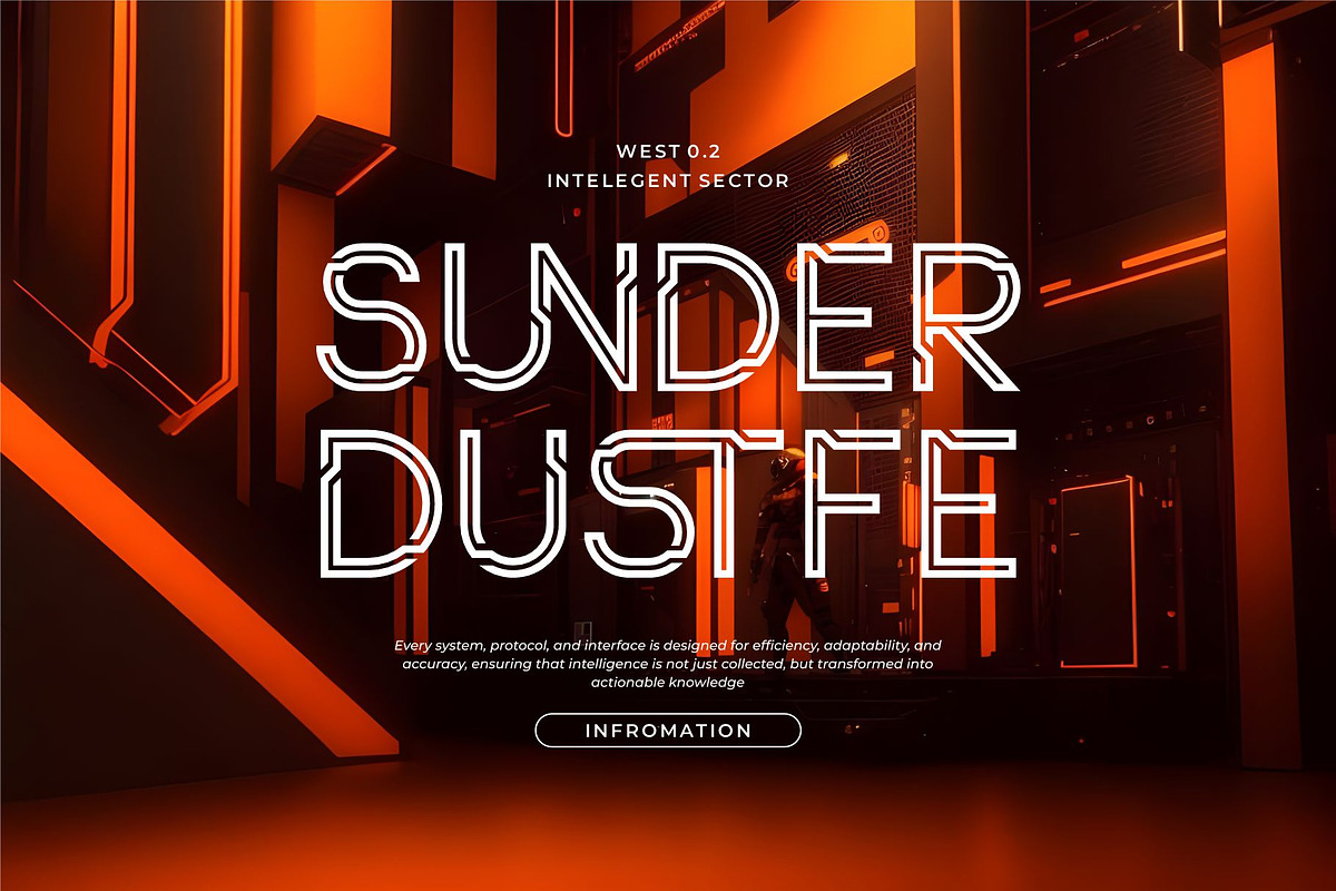 Orache || Modern Futuristic display, a Sans Serif Font by Ermedia Studio (Photo 8 of 10)