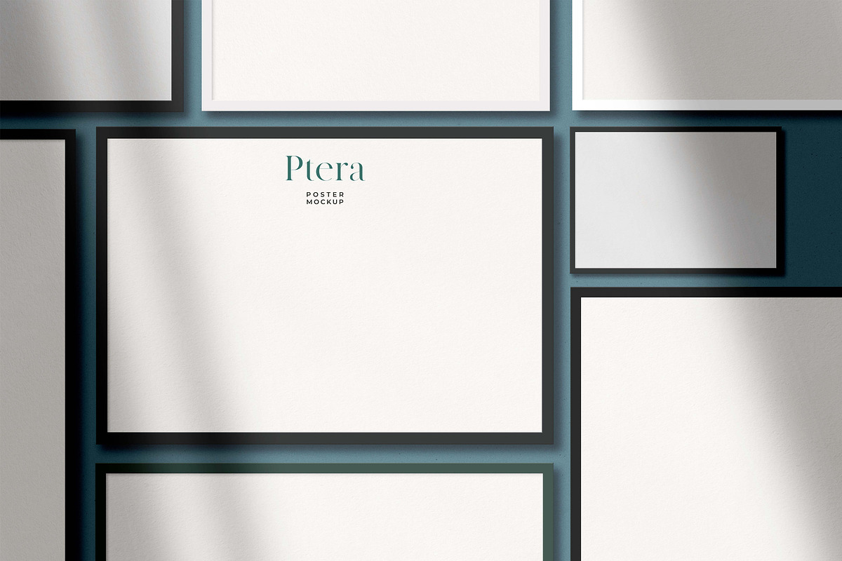 Ptera: All-in-One Poster Mockup Kit, a Print Template by Eugene Tantsurin (Photo 2 of 15)