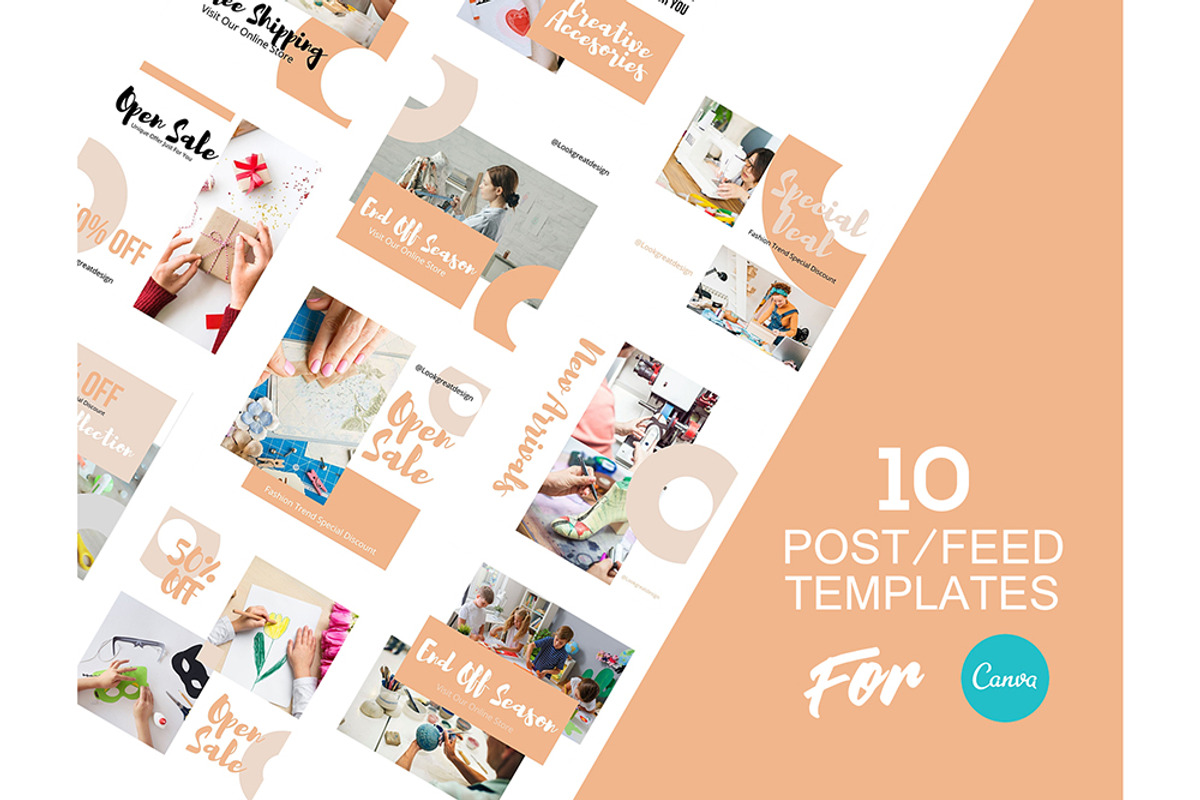 Instagram Post Template For Canva, a Social Media Template by DreamColor (Photo 2 of 5)