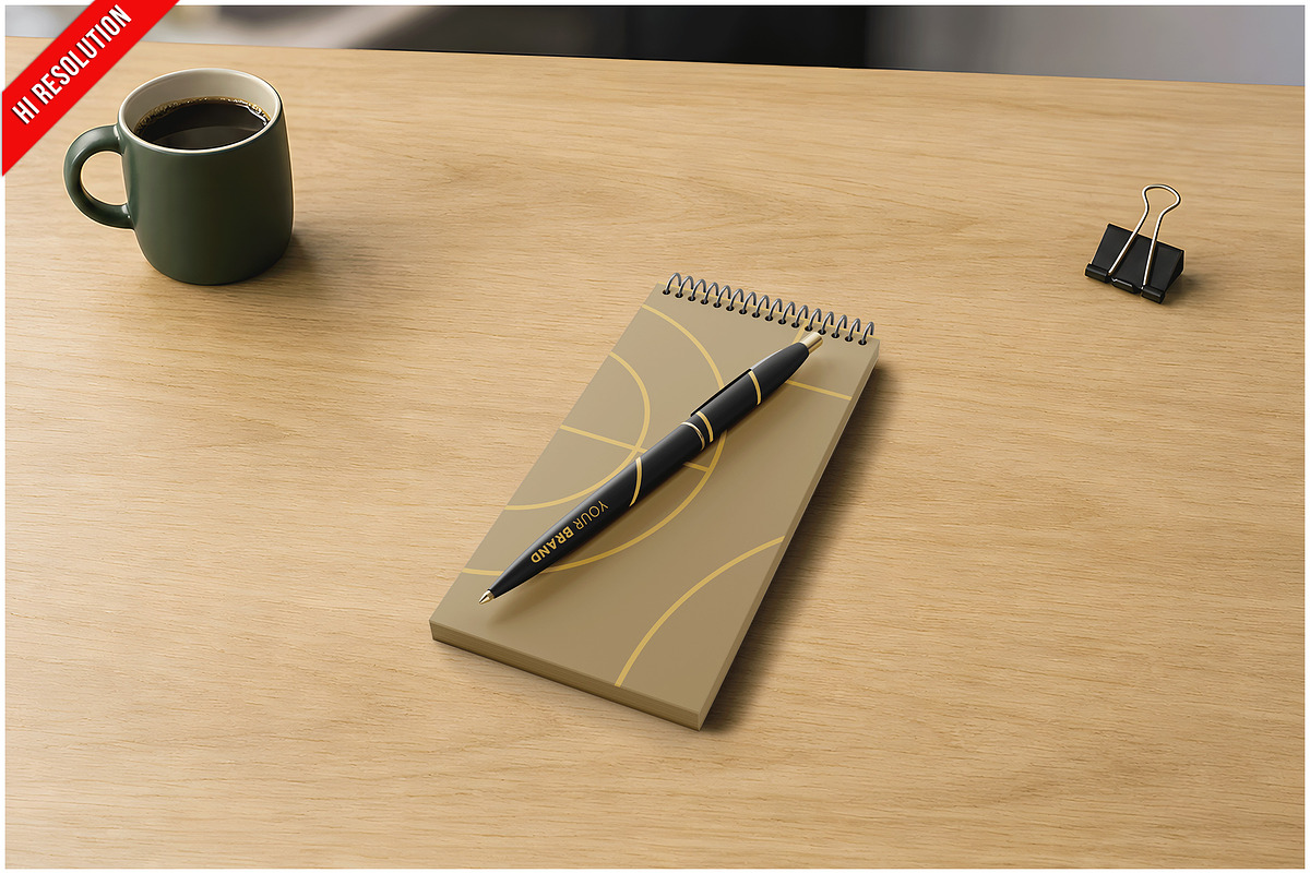 Sketchbook Mockup PSD, an Advertising Mockup by Bruno's Shop (Photo 1 of 3)
