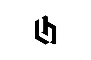 Premium Monogram Logo LH or HL