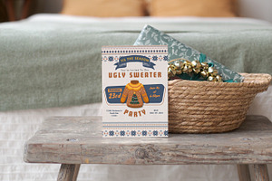 Ugly Sweater Party Invite, an Invitation Template by ArielWheeler